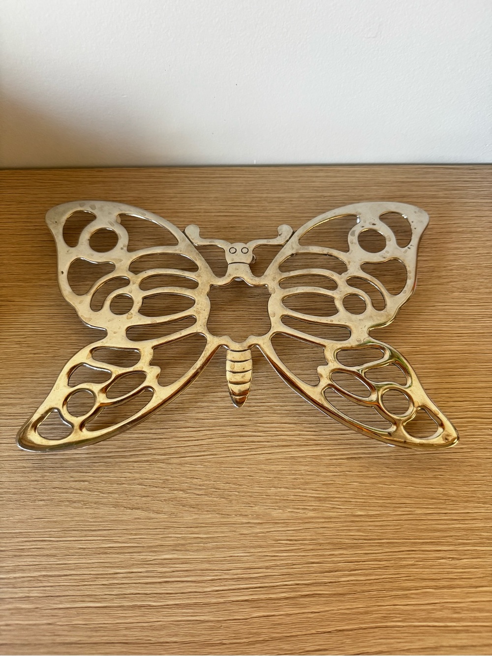 Butterfly Trivet - Decorative Silver Tone